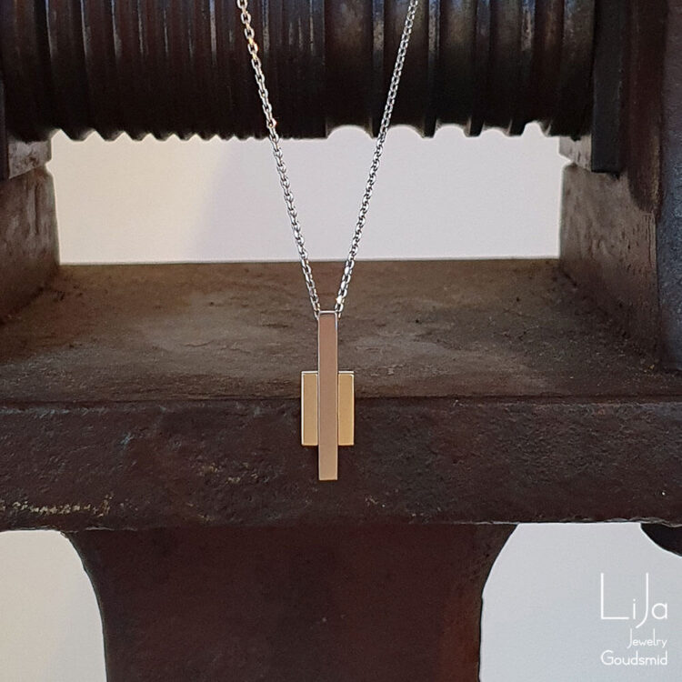 LiJa Jewelry Cambio witgoud hanger wissel.
